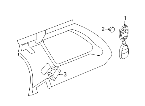 2010 Chevy Traverse Keyless Entry Components Diagram