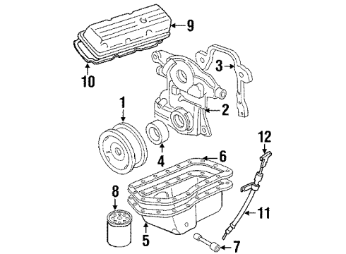 1999 Oldsmobile Intrigue Engine Parts Diagram