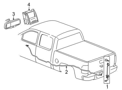 2012 Chevy Silverado 2500 HD Parking Aid Diagram 3 - Thumbnail