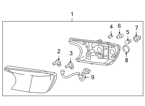 2006 Buick Rainier Socket Diagram for 12335631