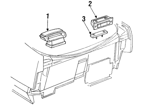 1989 Buick LeSabre High Mount Lamp Diagram for 920116