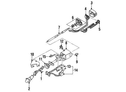 1988 Pontiac Grand Prix Steering Column Diagram