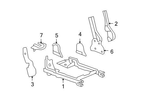 2015 GMC Acadia Tracks & Components Diagram 4 - Thumbnail