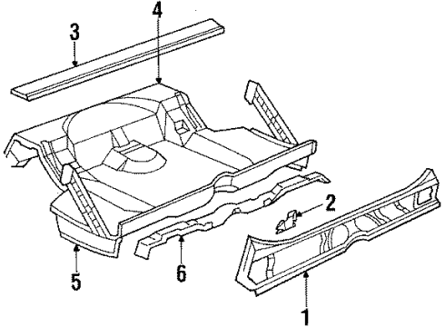 1984 Buick LeSabre Rear Body Diagram