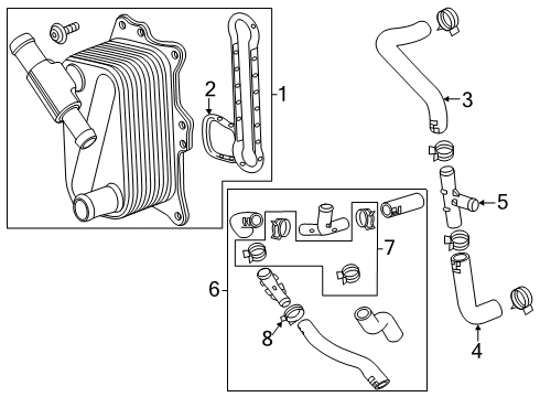 2020 Chevy Silverado 1500 Oil Cooler - Belts Diagram 2 - Thumbnail