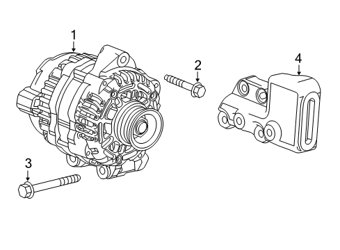 2015 Chevy Spark Alternator Diagram for 42609203