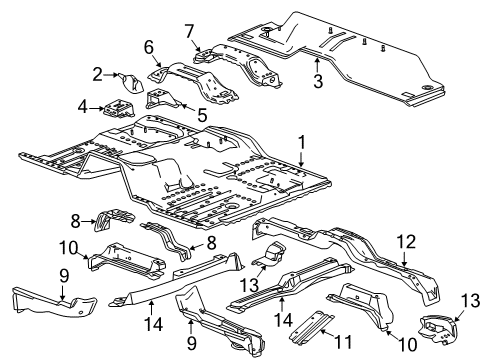 2017 Chevy Silverado 3500 HD Floor Diagram 3 - Thumbnail