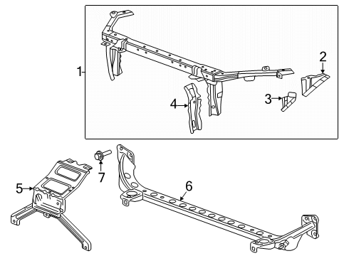 2024 Buick Envision Radiator Support Diagram
