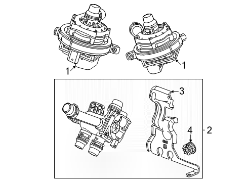 2024 Chevy Equinox EV Bracket, Heater Diagram for 85531009