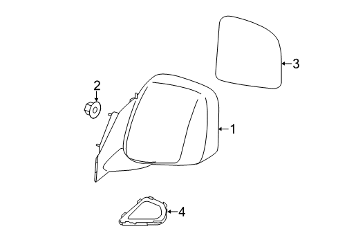 2015 Chevy City Express Outside Mirrors Diagram
