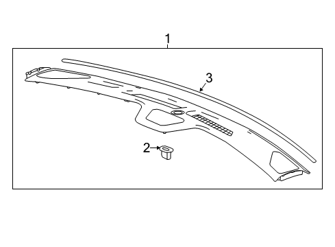 2024 Chevy Traverse Limited Instrument Panel Components Diagram 4 - Thumbnail