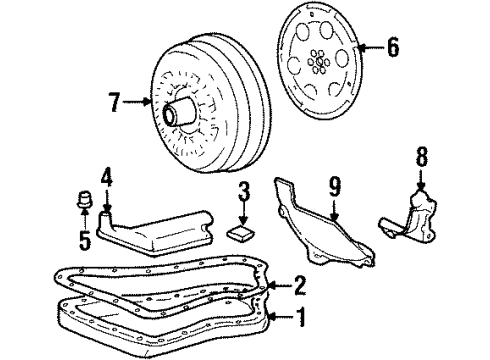 1997 Pontiac Grand Prix Torque Converter Diagram for 8681964