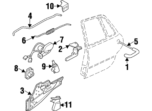1998 Buick LeSabre Door Diagram 4 - Thumbnail