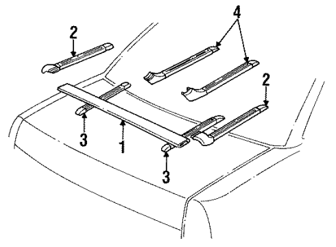 1990 Buick Regal Luggage Carrier Diagram