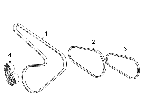 2016 Chevy Silverado 1500 Belts & Pulleys - Belts Diagram 2 - Thumbnail