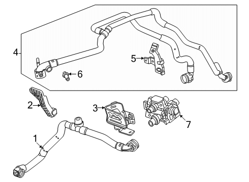 2025 GMC Sierra EV Hoses, Lines & Pipes Diagram 3 - Thumbnail