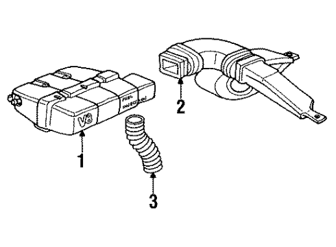 1991 Oldsmobile Custom Cruiser Air Inlet Diagram