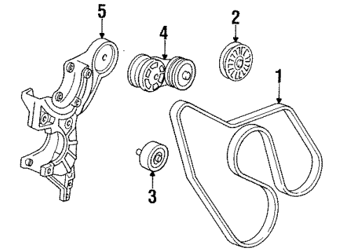 1992 Chevy C1500 Belts & Pulleys - Belts Diagram 2 - Thumbnail