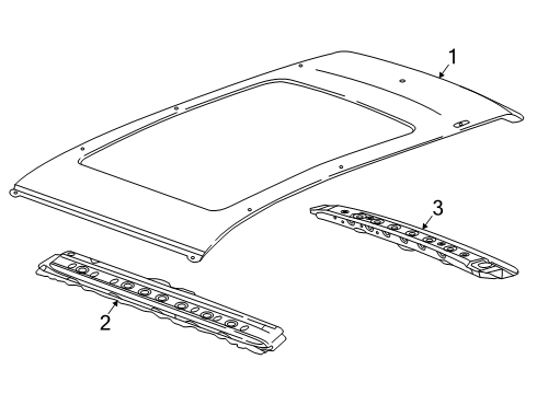 2025 Chevy Equinox Roof & Components Diagram