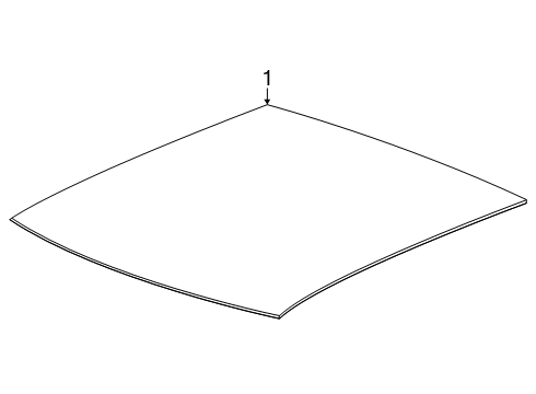 2024 GMC Sierra EV Sunroof Diagram