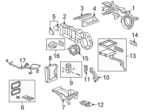 2008 Hummer H2 Blower Motor & Fan Diagram 2 - Thumbnail