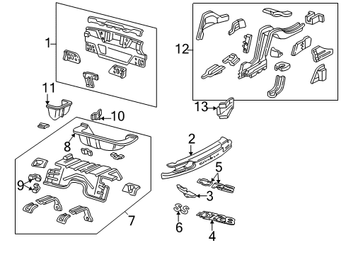 2000 Chevy Camaro Rear Body Diagram