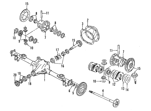 1991 Chevy Caprice Thrust Washer Diagram for 3984818
