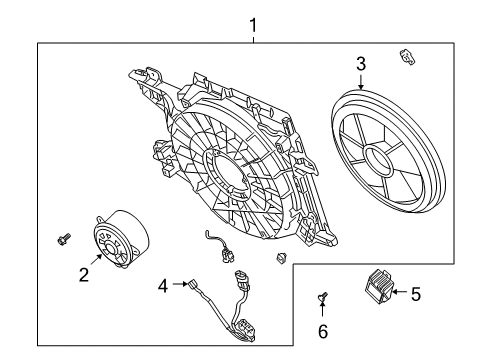 2006 Cadillac XLR Cooling Fan Diagram 2 - Thumbnail