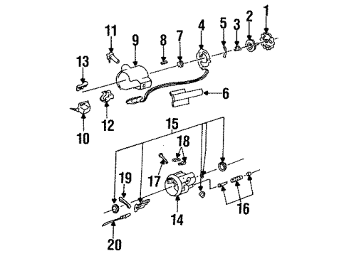 1985 Buick Electra Inner Housing Diagram for 7843691