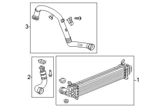 2017 Buick Envision Intercooler Diagram for 84634949