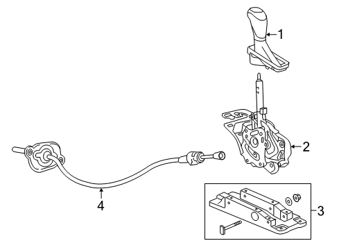 2024 Chevy Traverse Limited Gear Shift Control - AT Diagram
