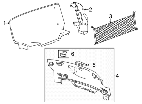 2025 Chevy Corvette Interior Trim - Rear Body Diagram 5 - Thumbnail