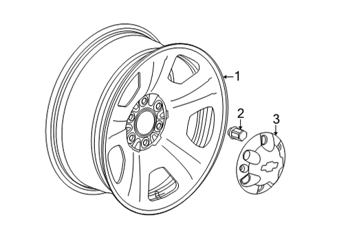 2025 Chevy Tahoe Wheels Diagram 2 - Thumbnail