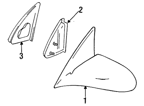 2001 Chevy Metro Outside Mirrors Diagram