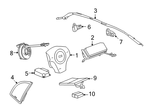 2009 Chevy Malibu Supplemental Restraint System Diagram 2 - Thumbnail