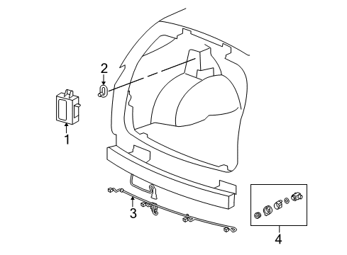 2009 Cadillac SRX Electrical Components Diagram