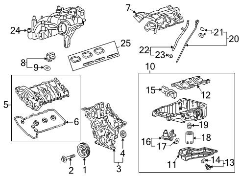 2025 Cadillac XT6 Engine Parts Diagram 2 - Thumbnail