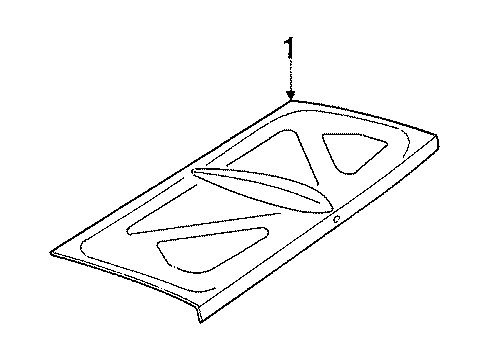1984 Buick Electra Trunk Lid & Components Diagram