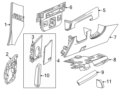 2025 Cadillac Escalade Lower Insulator Diagram for 84871018