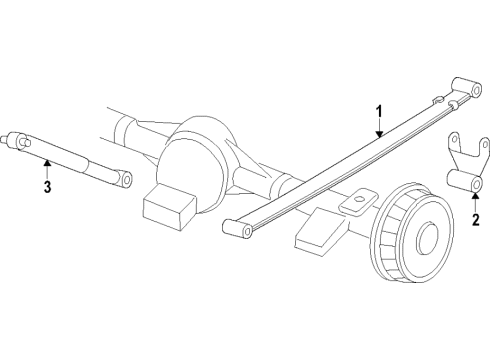 2022 Chevy Express 2500 Rear Suspension Components Diagram 2 - Thumbnail