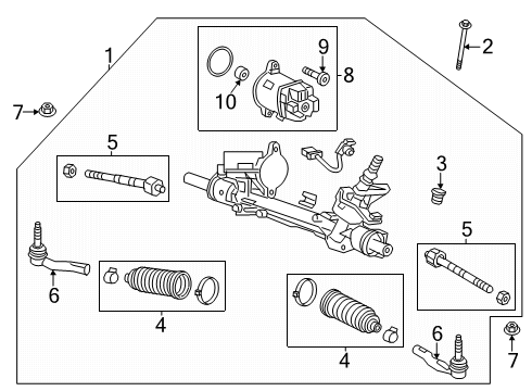 2025 Chevy Equinox Steering Gear & Linkage Diagram
