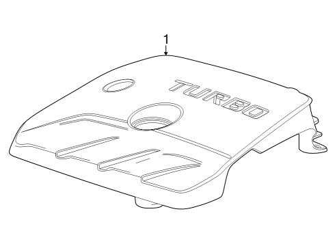 2025 Buick Encore GX Engine Appearance Cover Diagram 2 - Thumbnail