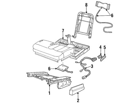 1992 Chevy Blazer Tracks & Components Diagram 3 - Thumbnail