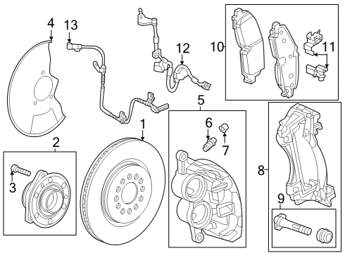 2025 Cadillac LYRIQ Anti-Lock Brakes Diagram