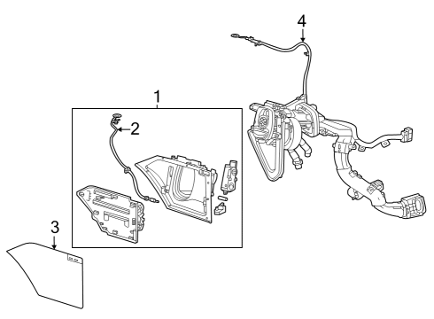 2025 Cadillac LYRIQ Electrical Components - Fender Diagram