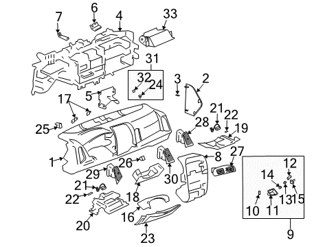 2005 Cadillac CTS Power Outlet Plug Diagram for 12385528