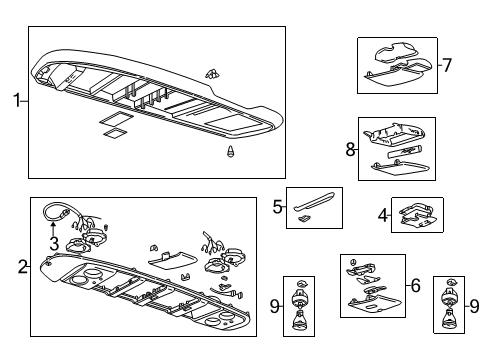 1998 Chevy Blazer Overhead Console Diagram 2 - Thumbnail