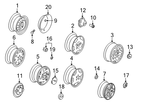 2001 Chevy S10 Wheels Diagram 2 - Thumbnail