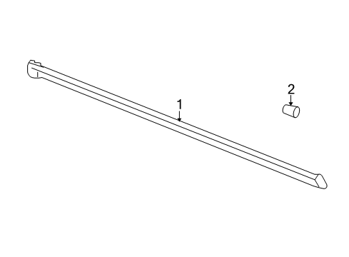 2006 Pontiac Montana Exterior Trim - Pillars Diagram