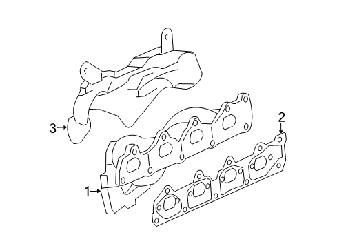 2009 Chevy HHR Heat Shield, Upper Diagram for 12612286